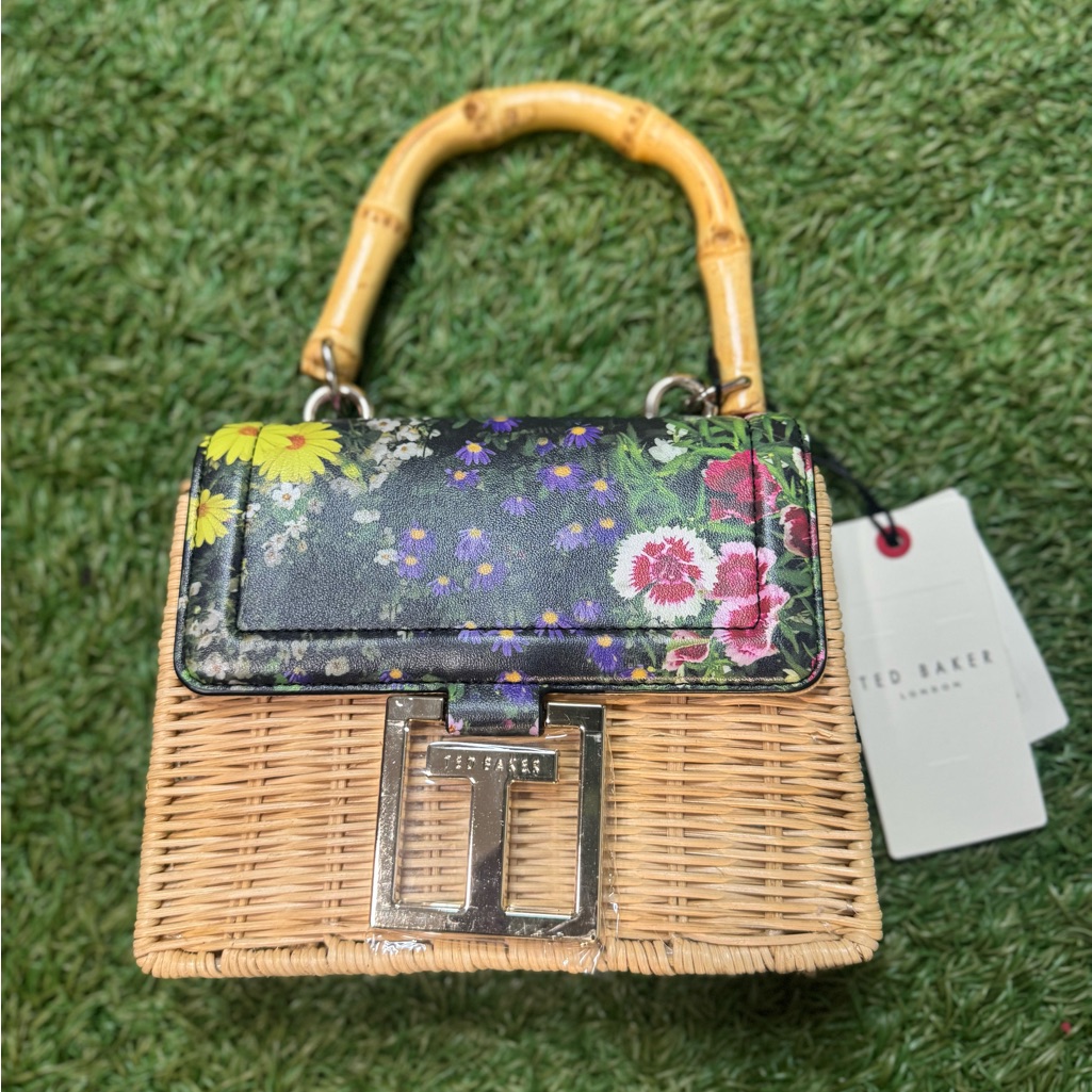 Ted Bakerjaysisa Printed Mini Basket Bag - Nwt